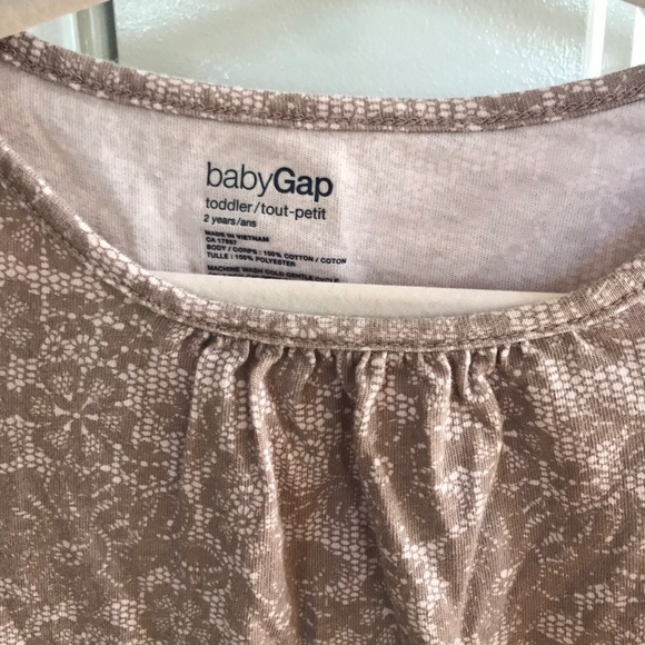 GAP Floral Tunic with Ruffles Size 2T - Picture 3 of 3